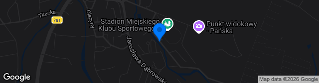 Map showing Stadion Miejski ul. Kościuszki