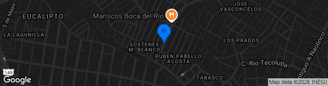 Map showing Campo Quirazco