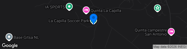 Map showing Complejo Capilla Soccer Park