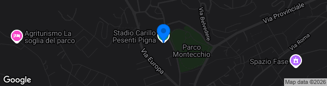 Map showing Stadio Carillo Pesenti Pigna
