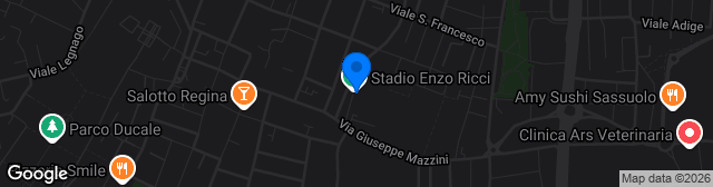 Map showing Stadio Enzo Ricci