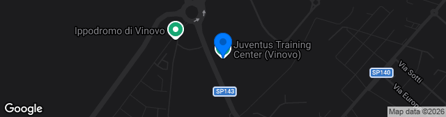 Map showing Juventus Training Center