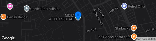 Map showing Didim Atatürk Stadı