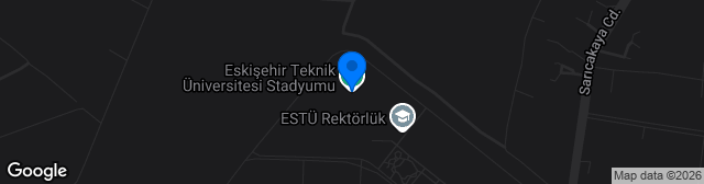 Map showing Eskişehir Teknik Üniversitesi Stadyumu