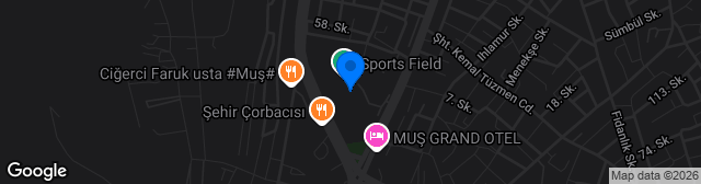 Map showing Muş Şehir Stadı