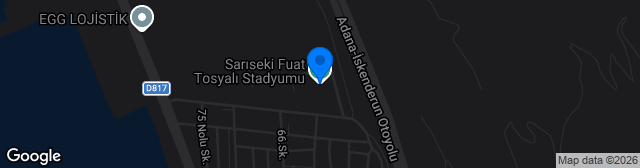 Map showing Fuat Tosyalı Stadyumu