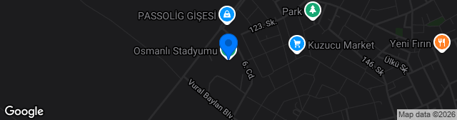 Map showing Osmanlı Stadı