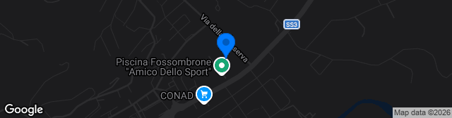 Map showing Stadio Comunale Fossombrone