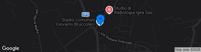 Map showing Stadio Comunale Giovanni Bruccoleri
