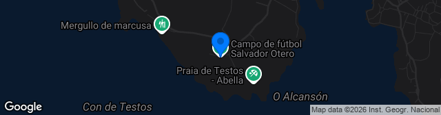 Map showing Estadio Salvador Otero