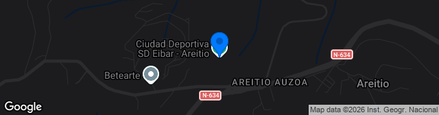 Map showing Ciudad Deportiva Eibar-Areitio