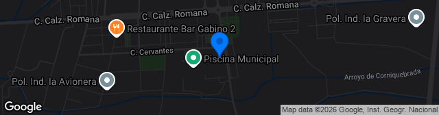 Map showing Campo Fútbol Puebla de la Calzada
