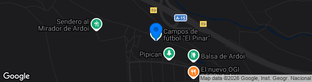 Map showing Estadio El Pinar 1