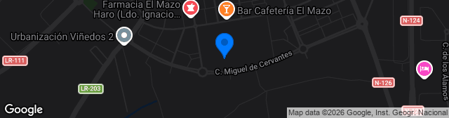 Map showing Estadio Municipal Luis De La Fuente