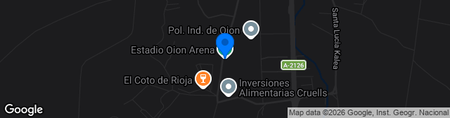Map showing Oion Arena