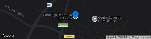 Map showing Campo Deportivo La Solana