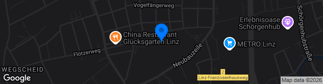 Map showing JAZ LINZ SÜD Edelweiß