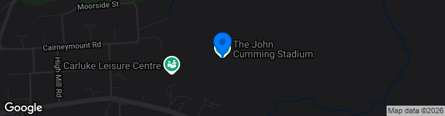 Map showing The John Cumming Stadium