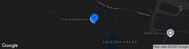 Map showing Arena Katowice