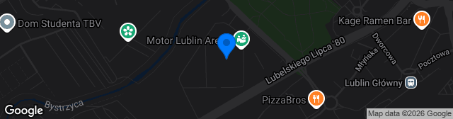 Map showing Motor Lublin Arena
