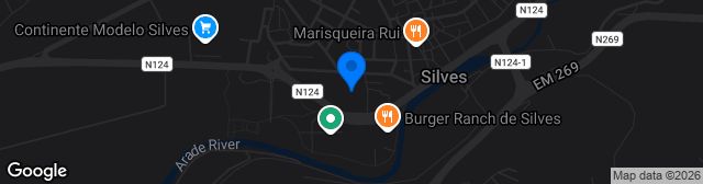Map showing Estádio Dr. Francisco Vieira