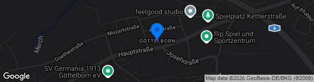 Map showing Göttelborn Kunstrasen