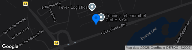 Map showing TönniesArena