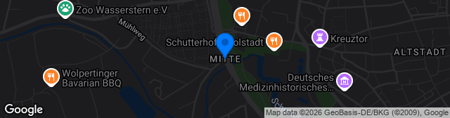 Map showing Bezirkssportanlage Mitte Platz 1