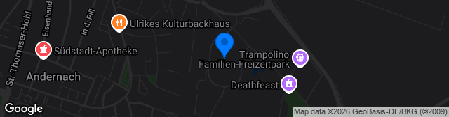 Map showing Andernach Stadion