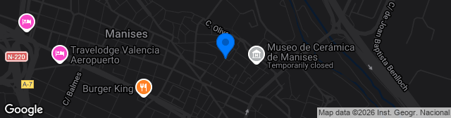Map showing Campo Vicente Martínez Catalá