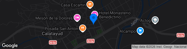 Map showing Estadio Municipal de San Íñigo