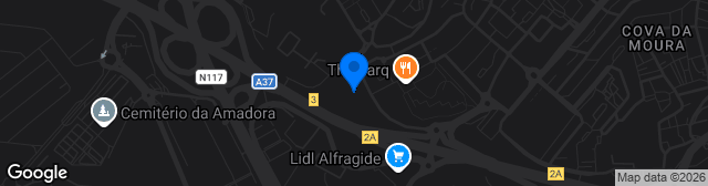 Map showing Complexo Desportivo Eugénia e Joaquim Cannas da Silva