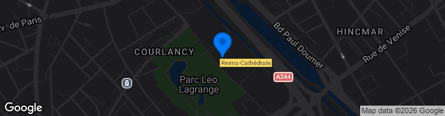 Map showing Stade Auguste-Delaune