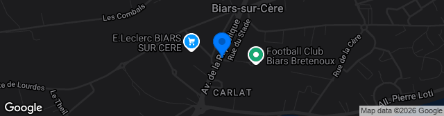 Map showing Stade Municipal 1