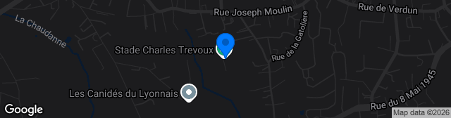Map showing Stade Charles Trevoux