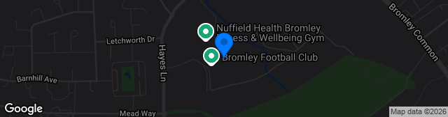 Map showing Copperjax Community Stadium