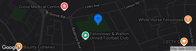Map showing The Martello Ground