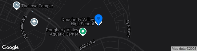 Map showing Dougherty Valley High School