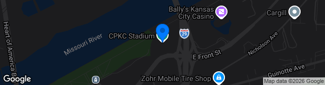 Map showing CPKC Stadium