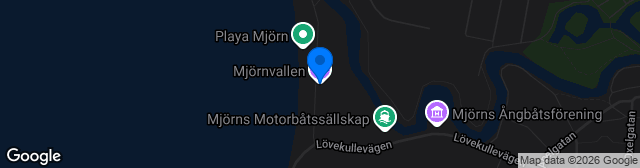 Map showing Mjörnvallen Idrottsplats