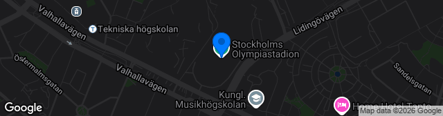 Map showing Stockholms Olympiastadion