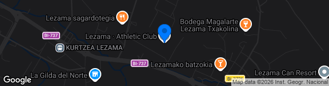 Map showing Instalaciones Lezama Campo 5