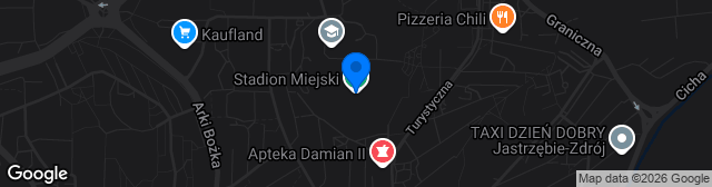 Map showing Stadion Miejski