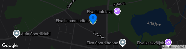 Map showing Elva linnastaadion