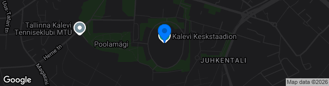 Map showing Kalevi Keskstaadioni kunstmuru