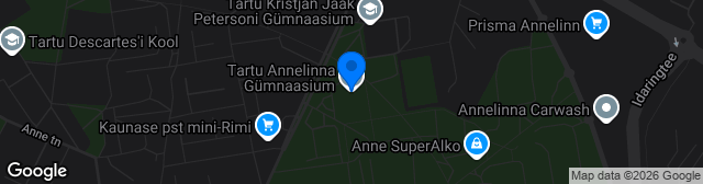 Map showing Annelinna Gümnaasium staadion