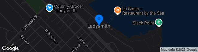 Map showing Ladysmith Turf Field