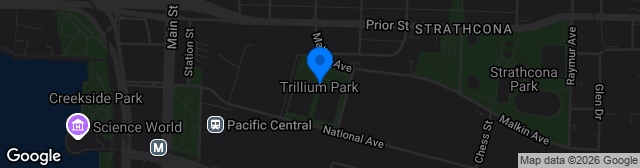 Map showing Trillium Park - East Turf