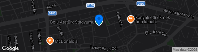 Map showing Bolu Atatürk Stadyumu