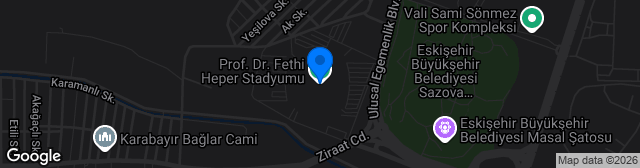 Map showing Yeni Eskişehir Stadyumu
